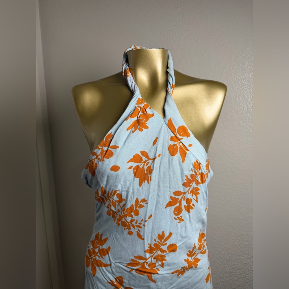 HELLO MOLLY LEAVE ME LOVING YOU MIDI DRESS BLUE 6 - Picture 8 of 11